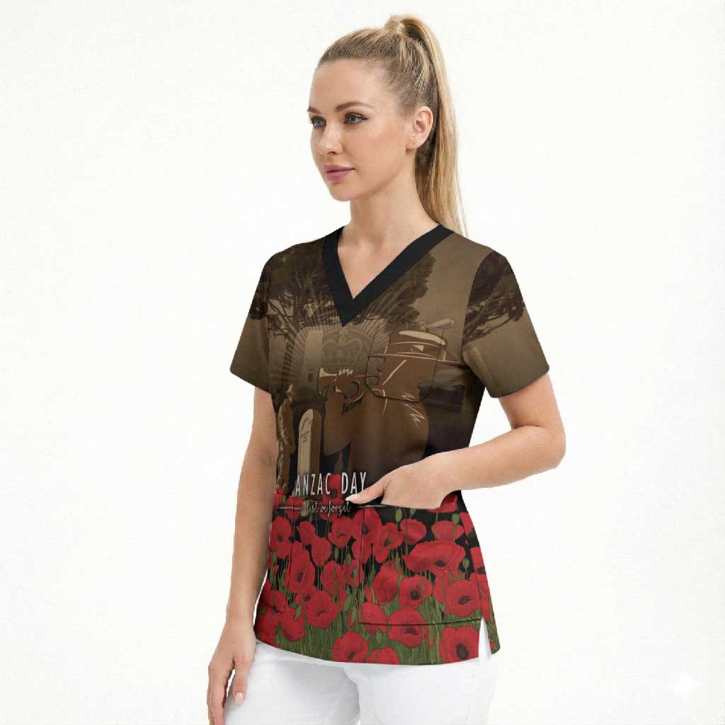 Australia - New Zealand ANZAC Lone Pine Scrub Top The Last Post