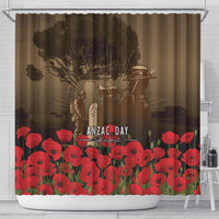 Australia - New Zealand ANZAC Lone Pine Shower Curtain The Last Post