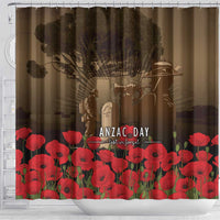 Australia - New Zealand ANZAC Lone Pine Shower Curtain The Last Post