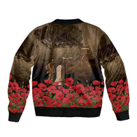 Australia - New Zealand ANZAC Lone Pine Sleeve Zip Bomber Jacket The Last Post