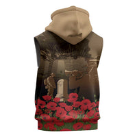 Australia - New Zealand ANZAC Lone Pine Sleeveless Hoodie The Last Post