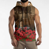 Australia - New Zealand ANZAC Lone Pine Sleeveless Hoodie The Last Post