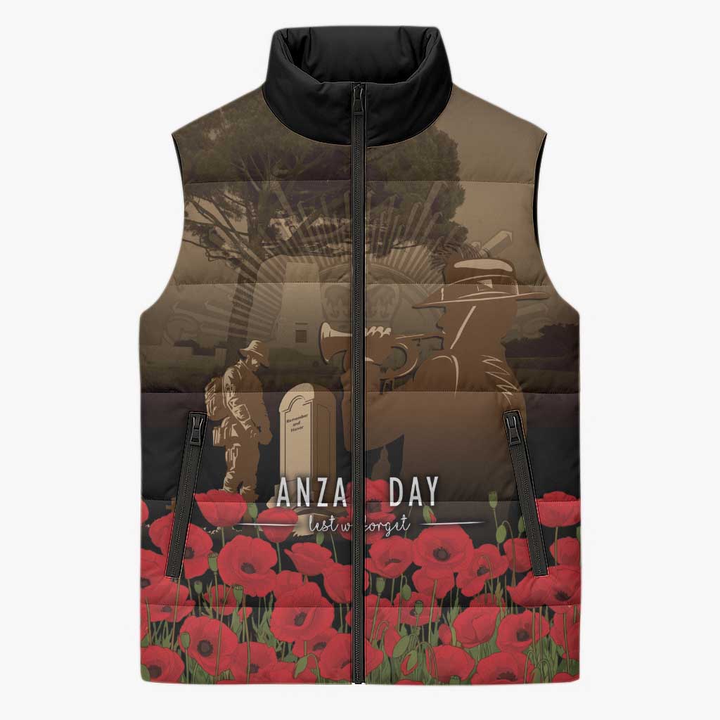 Australia - New Zealand ANZAC Lone Pine Sleeveless Puffer Jacket The Last Post
