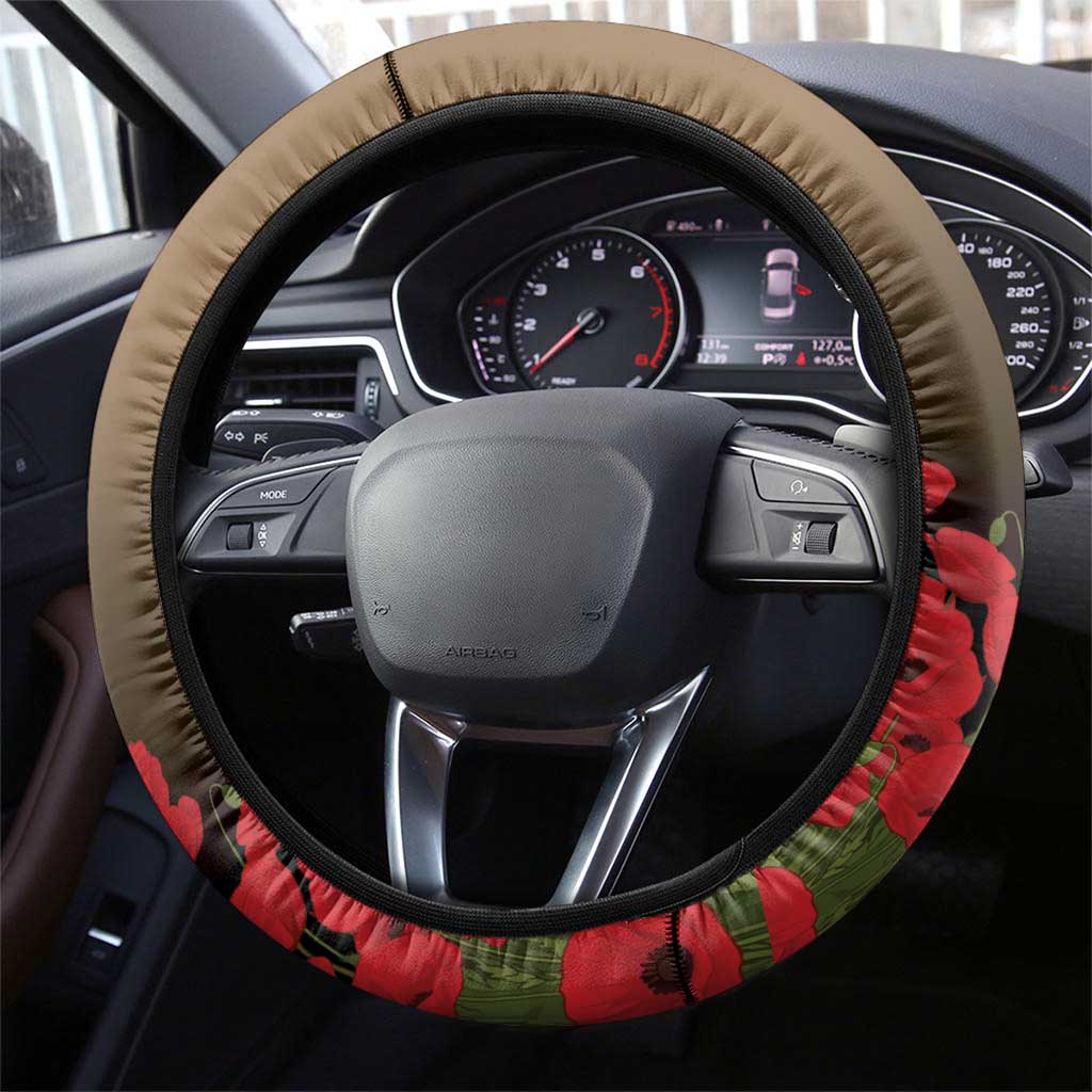 Australia - New Zealand ANZAC Lone Pine Steering Wheel Cover The Last Post