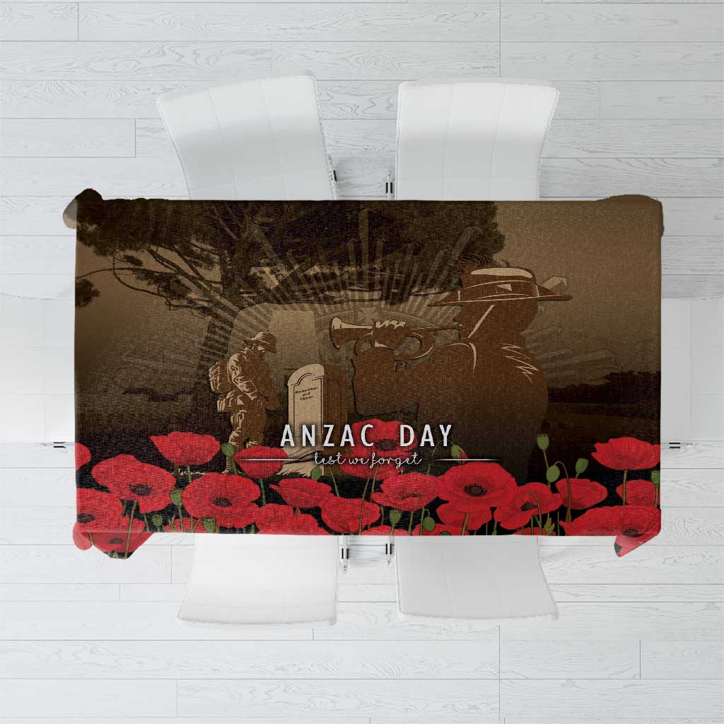Australia - New Zealand ANZAC Lone Pine Tablecloth The Last Post