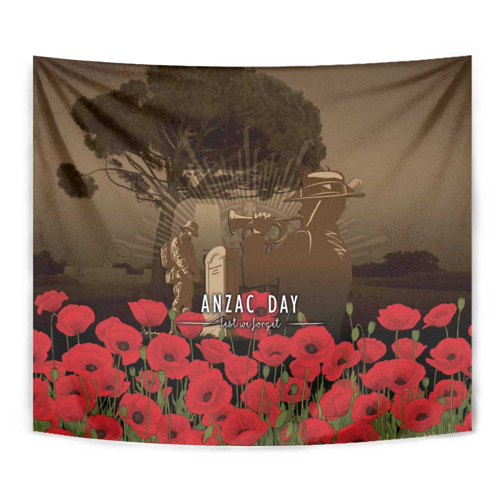 Australia - New Zealand ANZAC Lone Pine Tapestry The Last Post
