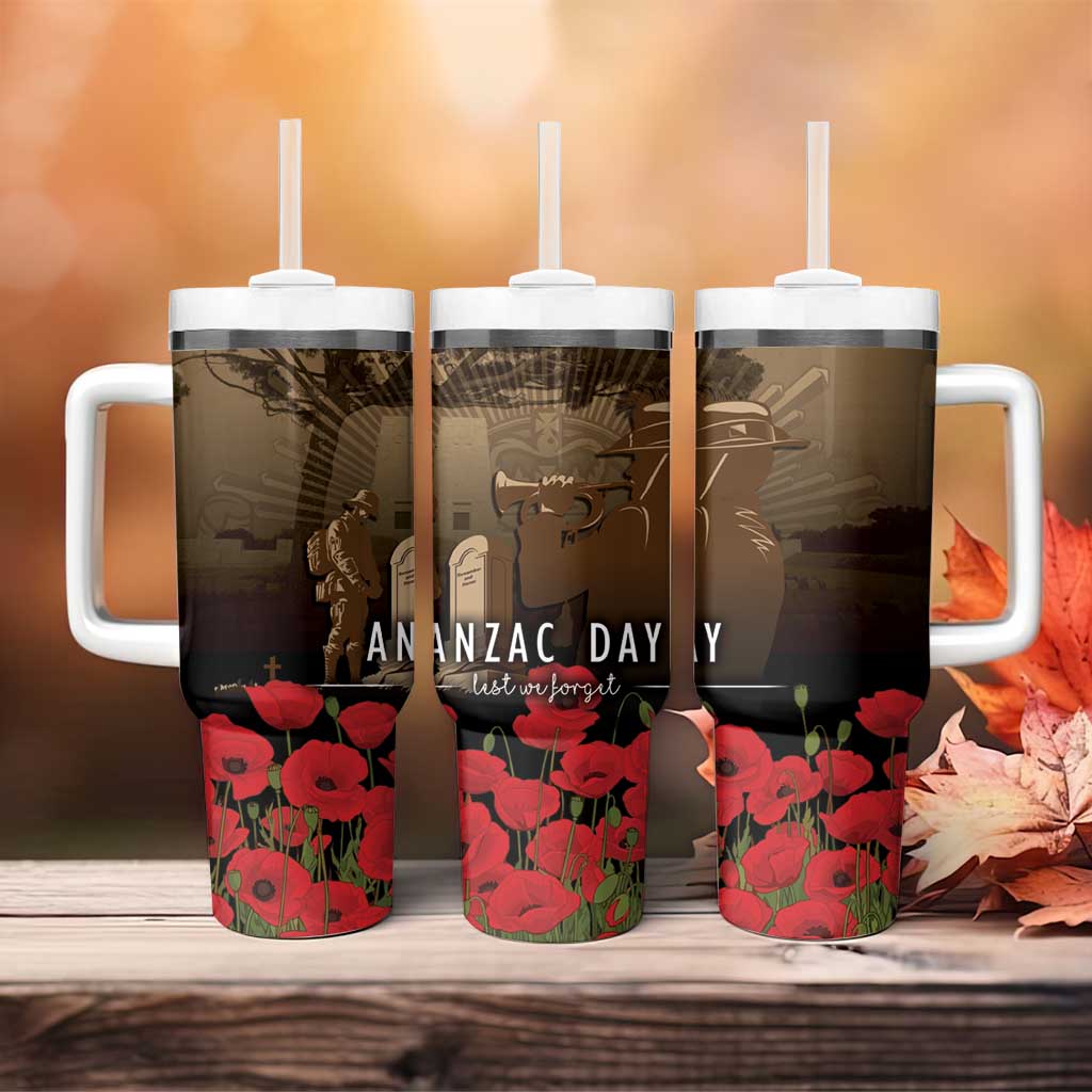 Australia - New Zealand ANZAC Lone Pine Tumbler With Handle The Last Post