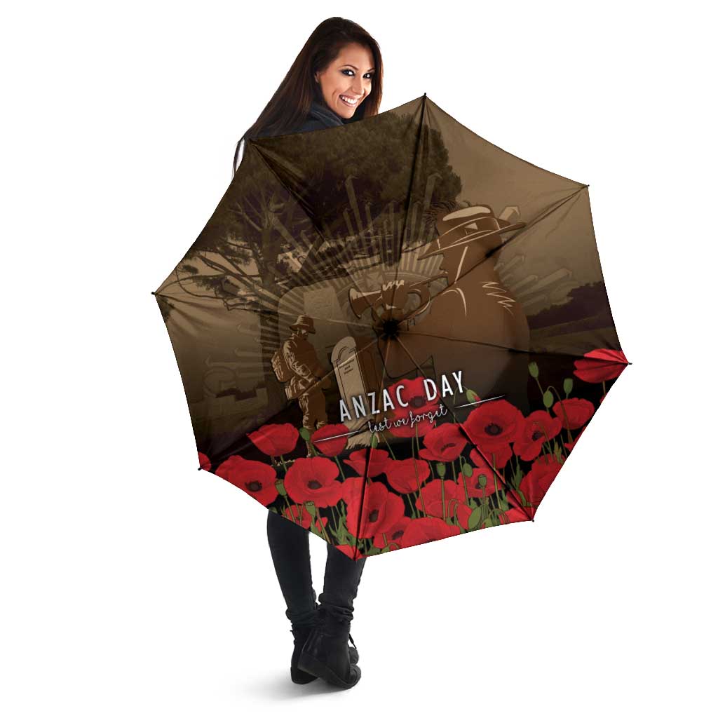 Australia - New Zealand ANZAC Lone Pine Umbrella The Last Post