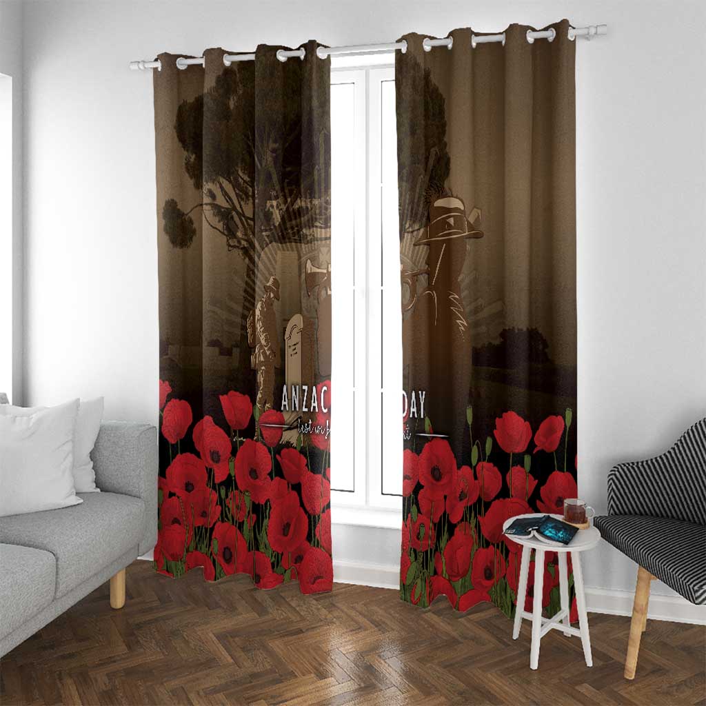 Australia - New Zealand ANZAC Lone Pine Window Curtain The Last Post