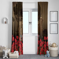 Australia - New Zealand ANZAC Lone Pine Window Curtain The Last Post