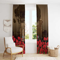 Australia - New Zealand ANZAC Lone Pine Window Curtain The Last Post