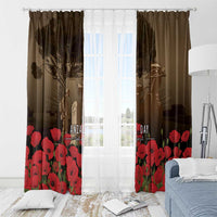 Australia - New Zealand ANZAC Lone Pine Window Curtain The Last Post