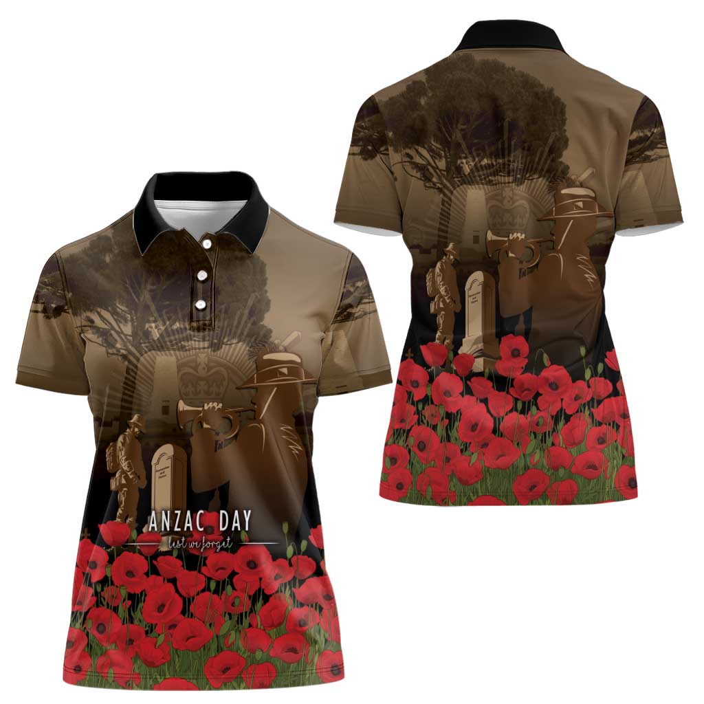 Australia - New Zealand ANZAC Lone Pine Women Polo Shirt The Last Post
