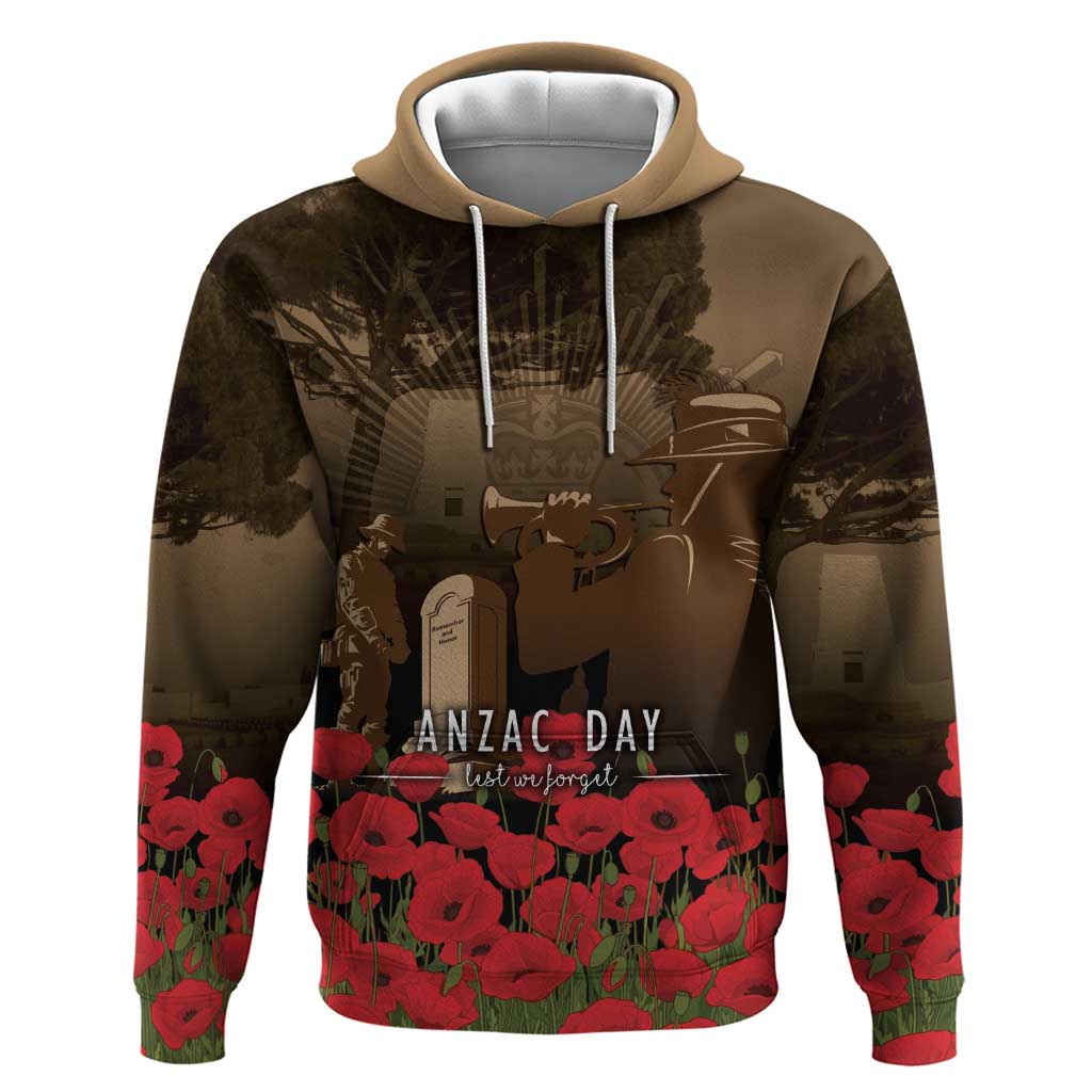 Australia - New Zealand ANZAC Lone Pine Zip Hoodie The Last Post