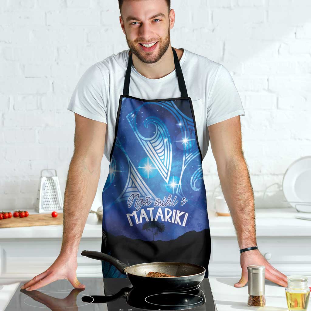 NZ Maori Matariki Scenery Apron Galaxy Sky