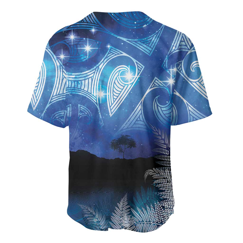 NZ Maori Matariki Scenery Baseball Jersey Galaxy Sky