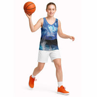 NZ Maori Matariki Scenery Basketball Jersey Galaxy Sky
