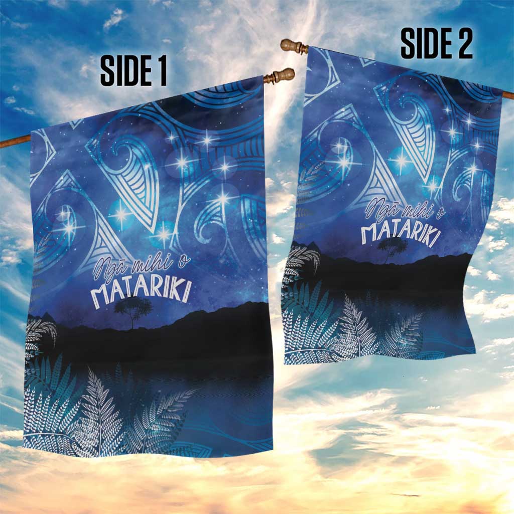 NZ Maori Matariki Scenery Garden Flag Galaxy Sky LT7 - Polynesian Pride