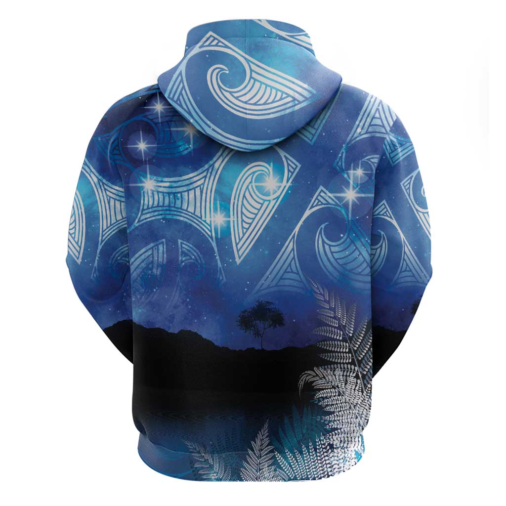 NZ Maori Matariki Scenery Hoodie Galaxy Sky