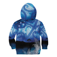NZ Maori Matariki Scenery Kid Hoodie Galaxy Sky