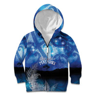 NZ Maori Matariki Scenery Kid Hoodie Galaxy Sky