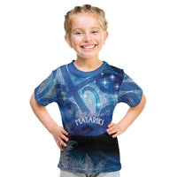 NZ Maori Matariki Scenery Kid T Shirt Galaxy Sky