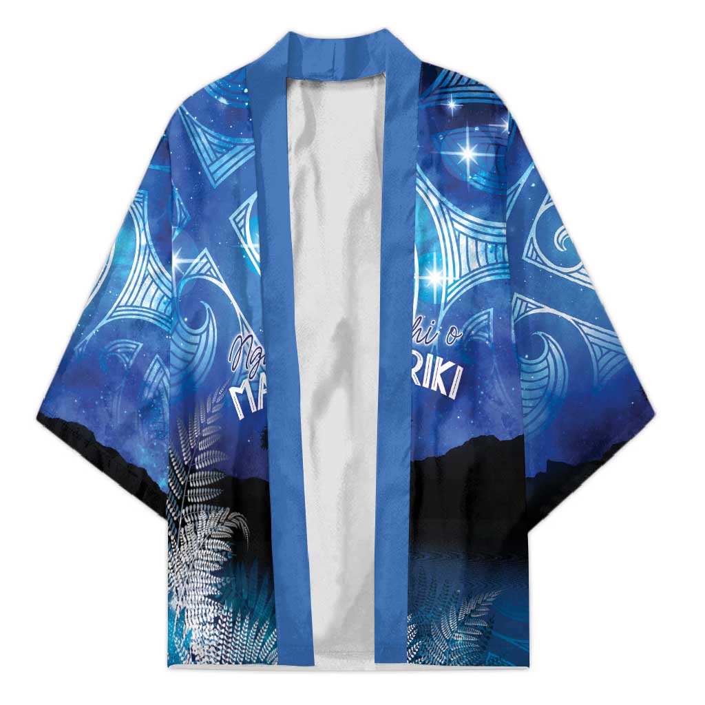 NZ Maori Matariki Scenery Kimono Galaxy Sky