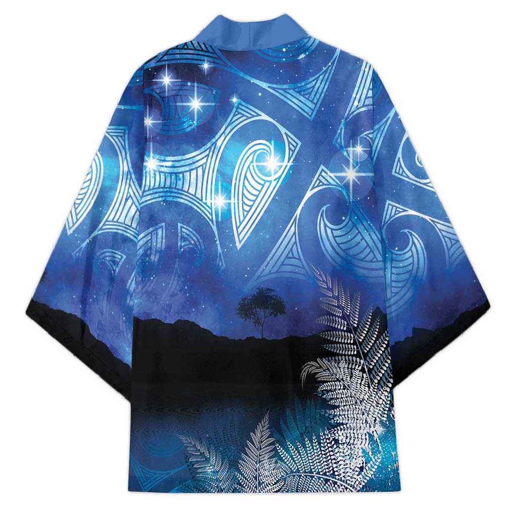 NZ Maori Matariki Scenery Kimono Galaxy Sky