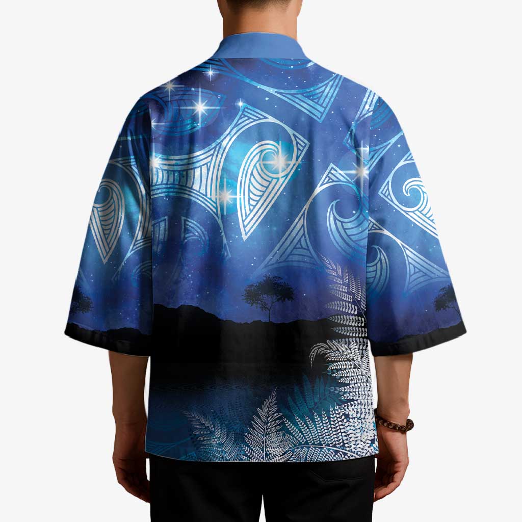 NZ Maori Matariki Scenery Kimono Galaxy Sky