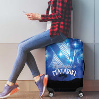 NZ Maori Matariki Scenery Luggage Cover Galaxy Sky