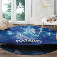 NZ Maori Matariki Scenery Round Carpet Galaxy Sky