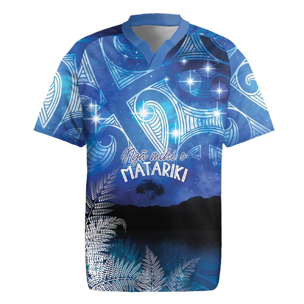 NZ Maori Matariki Scenery Rugby Jersey Galaxy Sky LT7 Galaxy - Polynesian Pride