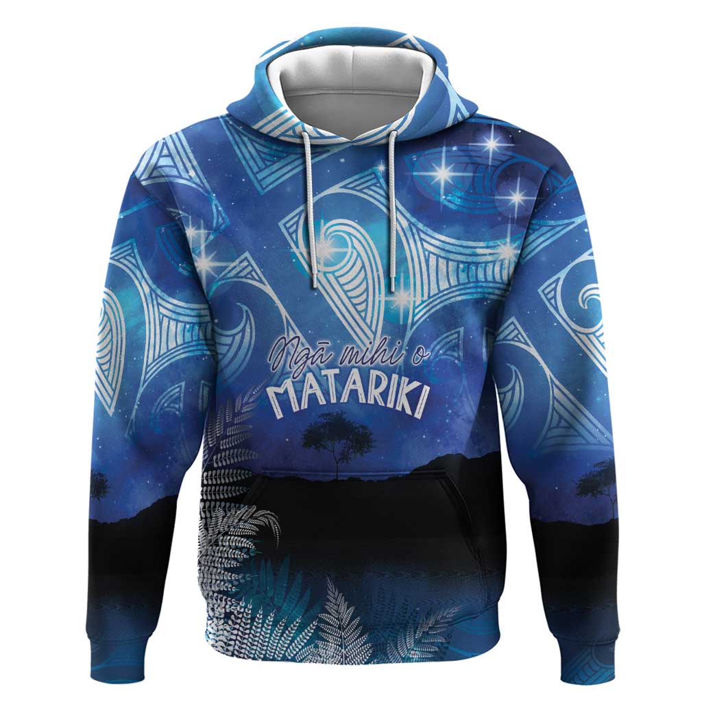 NZ Maori Matariki Scenery Zip Hoodie Galaxy Sky LT7 Pullover Hoodie Galaxy - Polynesian Pride