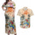 Personalized Christmas In July - Hawaii Retro Couples Matching Off Shoulder Maxi Dress and Hawaiian Shirt Lost In Parrot-dise