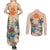 Personalized Christmas In July - Hawaii Retro Couples Matching Summer Maxi Dress and Long Sleeve Button Shirt Lost In Parrot-dise