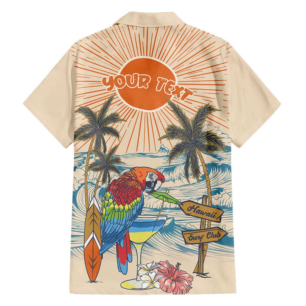Personalized Christmas In July - Hawaii Retro Family Matching Puletasi and Hawaiian Shirt Lost In Parrot-dise