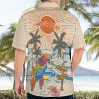 Personalized Christmas In July - Hawaii Retro Hawaiian Shirt Lost In Parrot-dise