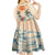 Personalized Christmas In July - Hawaii Retro Kid Short Sleeve Dress Lost In Parrot-dise
