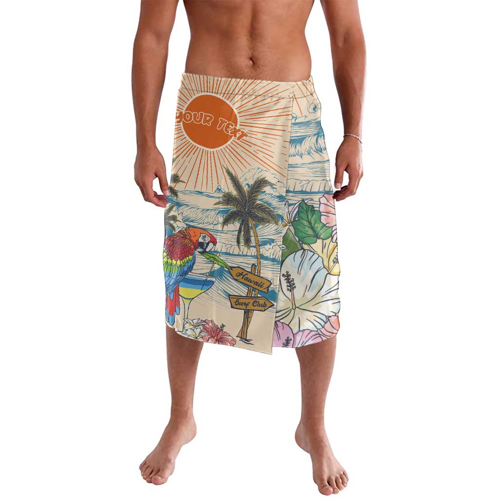 Personalized Christmas In July - Hawaii Retro Lavalava Lost In Parrot-dise