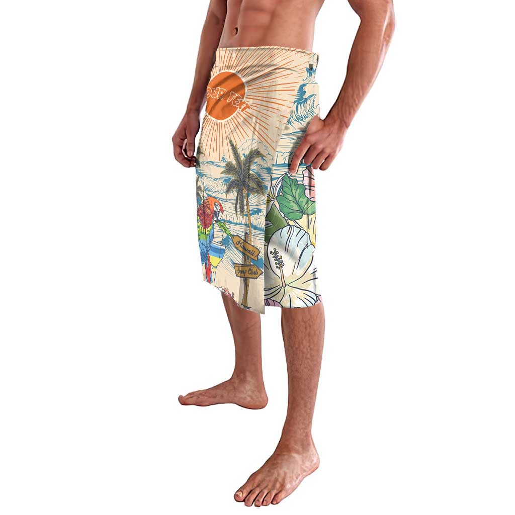 Personalized Christmas In July - Hawaii Retro Lavalava Lost In Parrot-dise