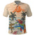 Personalized Christmas In July - Hawaii Retro Polo Shirt Lost In Parrot-dise