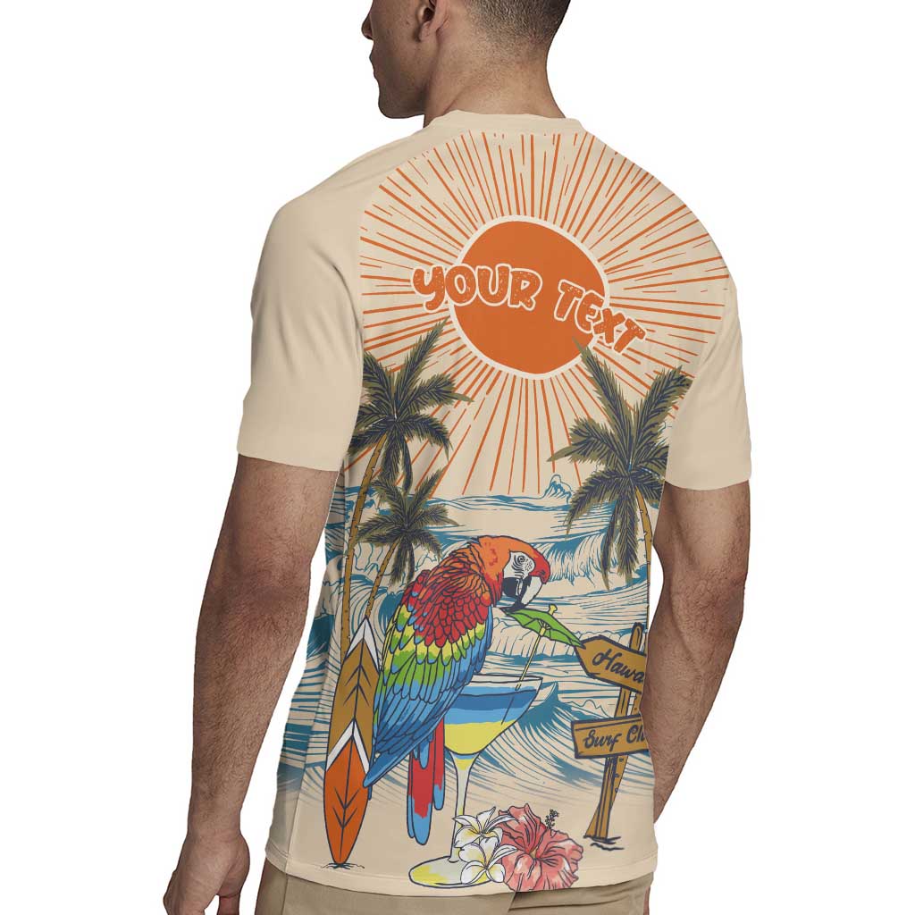 Personalized Christmas In July - Hawaii Retro Rugby Jersey Lost In Parrot-dise