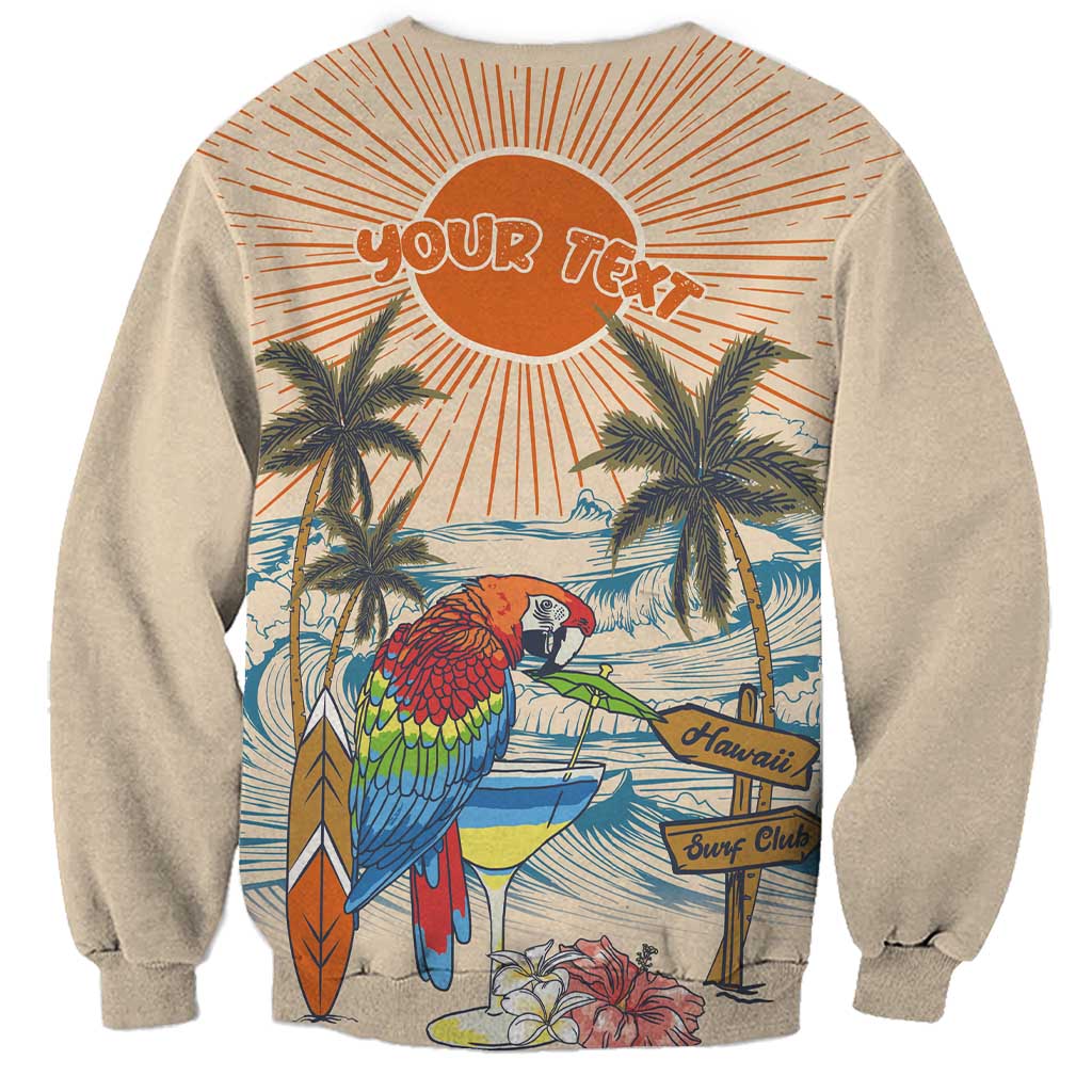 Personalized Christmas In July - Hawaii Retro Sweatshirt Lost In Parrot-dise