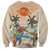 Personalized Christmas In July - Hawaii Retro Sweatshirt Lost In Parrot-dise