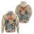 Personalized Christmas In July - Hawaii Retro Zip Hoodie Lost In Parrot-dise