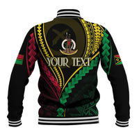 Personalised Vanuatu Baseball Jacket 43rd Hapi Indipendens Long LT7 - Polynesian Pride