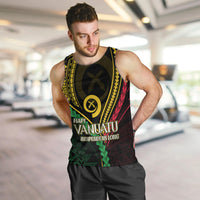 Personalised Vanuatu Men Tank Top 43rd Hapi Indipendens Long LT7 - Polynesian Pride
