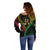 Personalised Vanuatu Off Shoulder Sweater 43rd Hapi Indipendens Long LT7 - Polynesian Pride