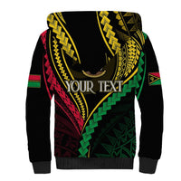 Personalised Vanuatu Sherpa Hoodie 44th Hapi Indipendens Long LT7 - Polynesian Pride