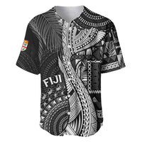 Fiji Rugby Personalised Bula Masi Baseball Jersey Fish Tail Kaivity Cibi - Black LT7 Black - Polynesian Pride